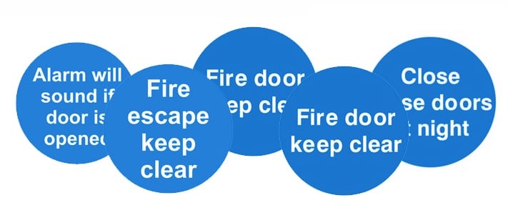Fire Safety Door Signs