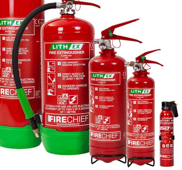 Lithium-Ion Battery Fire Safety Range