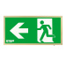ESP Duceri 3W LED IP20 Emergency Exit Box - Lithium Battery - Brass - Left Arrow (D120LBR)