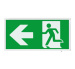 ESP D120LWH Duceri Emergency Exit Box (Left Arrow)
