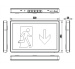 BLE FIRTH Slimline Emergency Exit Box inc Legend Pack - Self Test (EL-131250)