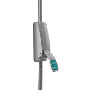 Briton 372 Push Pad Emergency Exit Bolt (Silver)