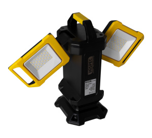 Hispec Twin 10W Adjustable Rechargeable LED Work Light (HSSL/20LEDWL-R)