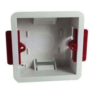 C-TEC 32mm Flush Mount UK Single Gang Back Box (NCP-8)
