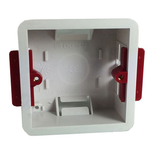 C-TEC 32mm Flush Mount UK Single Gang Back Box (NCP-8)