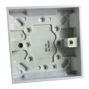 C-TEC 25mm Surface Mount UK Single Gang Back Box (NCP-9)