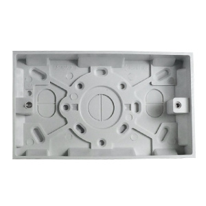 C-TEC 44mm Surface Mount UK Double Gang Back Box (NCP-22)
