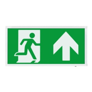 ESP Duceri 3W LED IP20 Emergency Exit Box - Lithium Battery - Up Arrow (D120UWH)