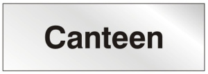 Canteen - Stainless Steel Effect 300mm x 100mm