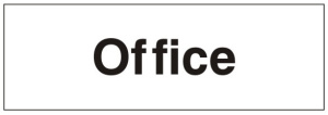 Office Door Sign - 300x100mm