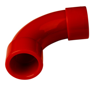 AirSense Stratos 90° Bend (27mm Pipe, Red) (9-10906)