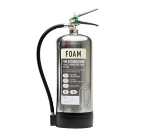 Contempo 9 Litre Stainless Steel Fluorine-Free Foam Fire Extinguisher (CX-FFF-009-DSS)