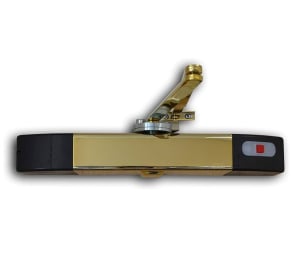 Geofire Agrippa Wireless Sound-Activated Fire Door Closer (Polished Brass) (3-80-0071)