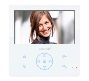 ESP Aperta Colour Video Door Entry Monitor with Record Facility (White) (APMONWG)