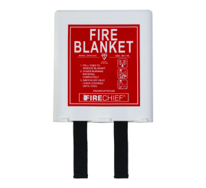 Firechief 1m x 1m Rigid Case Fire Blanket (White) (BPW1/K40)