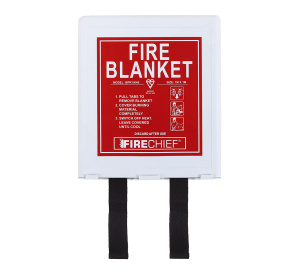 Firechief 1m x 1m White Rigid Case Fire Blanket - Retail Packaged (BPW1/K40/RETAIL)