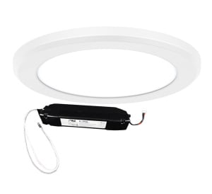 BLE BROADFIELD IP20 3CCT Circular LED Panel - Adjustable Wattage c/w Emergency Pack