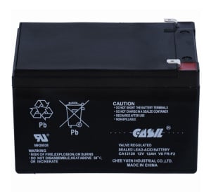 Casil 12v 12Ah Sealed Lead Acid Battery - Flame Retardant (CA12120-V0)