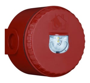Eaton Cooper Intelligent Addressable Wall VAD (Red Flash, Deep Base) (CAB482WD)