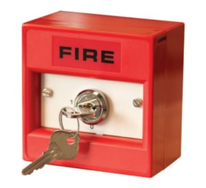 Hochiki CDX Conventional 2 Position Keyswitch Call Point with Backbox (Red) (CCP-KS)