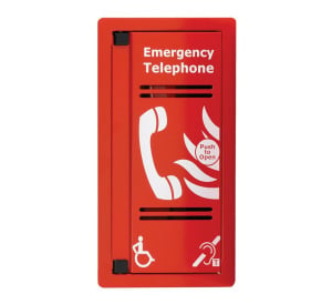 Eaton VoCALL Analogue Type A Emergency Telephone Outstation (Red, Flush Mount) (CFVCFHP)