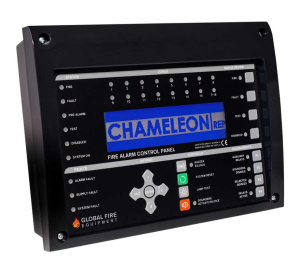 Global Fire Chameleon Control Repeater Panel c/w RS422 Network Card (Black) (CHAMELEON-REPBLK)