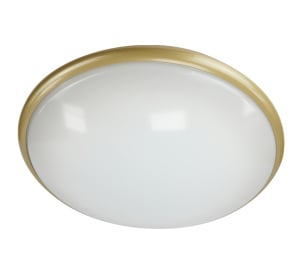 BLE CHELSEA IP20 Large 425mm Circular Emergency Amenity Light c/w Microwave Sensor - Brass - 4000K (EL-121004-BR-M3-MW)