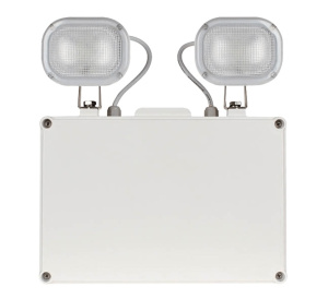 ESP Duceri 9W LED IP65 Emergency Twin Spot with Self Test (White) (D5102WH)