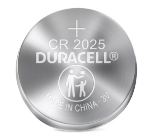Duracell 3V CR2025 Lithium Coin Cell Battery (Pack of 2) (DL2025)