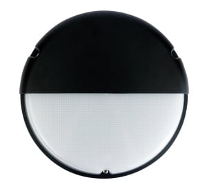 BLE DORE 14W IP65 Die-Cast Circular Emergency Amenity Light c/w Photocell + Self Test - Black (EL-120802-M3-DD)