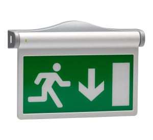 Advanced EasySafe Low Voltage Exit Sign - Addressable - ISO Arrow Down (ESXL/ISOAD)