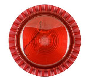 Eaton Conventional Xenon Sounder Beacon, Deep Base, Red (FL-RL-R-D)