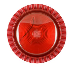 Eaton Conventional Xenon Sounder Beacon, Shallow Base, Red (FL-RL-R-S)