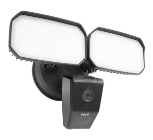 ESP Fort Wi-Fi Smart Security Twin Spotlight with Camera (Black) (ECSPCAMFLB)