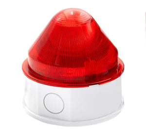 Espire Mains Powered IP65 Sounder Strobe (Red) (ES1ST)