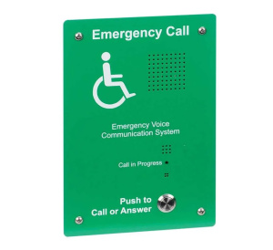 C-TEC Green Type B Disabled Refuge Outstation - Flush Mount (EVC302GF)