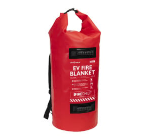 Firechief LithShield 5m x 5m Light EV Fire Blanket with Red Backpack (FEVBL505)