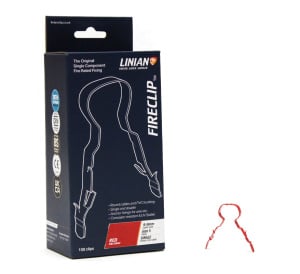 LINIAN 1LCW911 FireClip 9-11mm Single, White (Pack of 100)