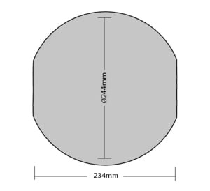 BLE FORGE Circular 2D Style Gear Tray - 15W - 3CCT - LiFePO4 (EL-193450-M3)