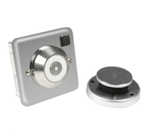 Geofire Decorative 230V Electromagnetic Fire Door Holder (Stainless Steel) (3-59-0302-M001)