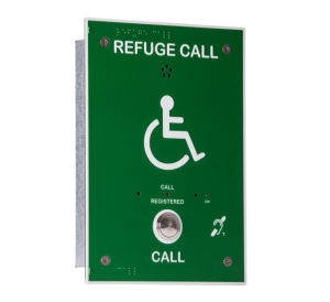 Kentec Safe-Point Type B Disabled Refuge Outstation, Green Front Panel, Induction Loop (K41300NGR)