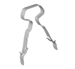 LINIAN Twin and Earth Clips 4mm, Grey (Pack of 100) (1LTEG004)