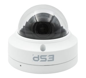 ESP HDview IP PoE 5MP Varifocal 2.8-12mm Motorised Lens Anti-Vandal Dome Camera White (H512VDWA)