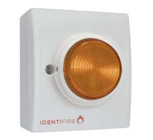 Vimpex Identifire Tritone Sounder VID - White Body, Amber Lens, Surface Mount (10-1110WSA-S)