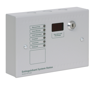 Kentec Sigma Si - 6 LED Extinguishant Status Unit c/w Mode Select Keyswitch (K911100M8)