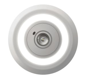 Lumi-Plugin LP110WH3KHTEM 3000K Downlight & Emergency Light