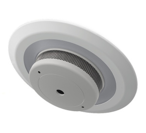 Lumi-Plugin 4000K IP20 Fire Rated LED Downlight with Radio-Interlink Smoke Alarm (Cool White) (LP110WH4KMBWSA)