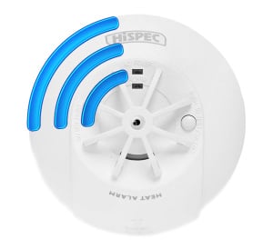 Hispec HSSA/HE/RF10-PRO Mains Powered RF Heat Alarm