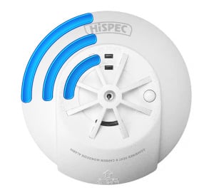 Hispec RF PRO Mains Powered Radio-Interlink Heat & Carbon Monoxide Alarm (HSSA/HCO/RF10-PRO)