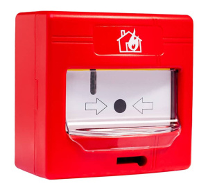 Global Fire Addressable Manual Call Point with Isolator & Cover (GFE-MCPE-AI)